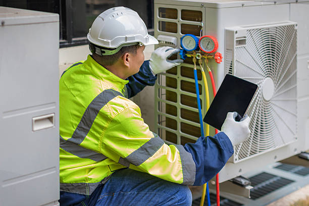 Professional Hvac Installation technician working in Rives Junction, MI